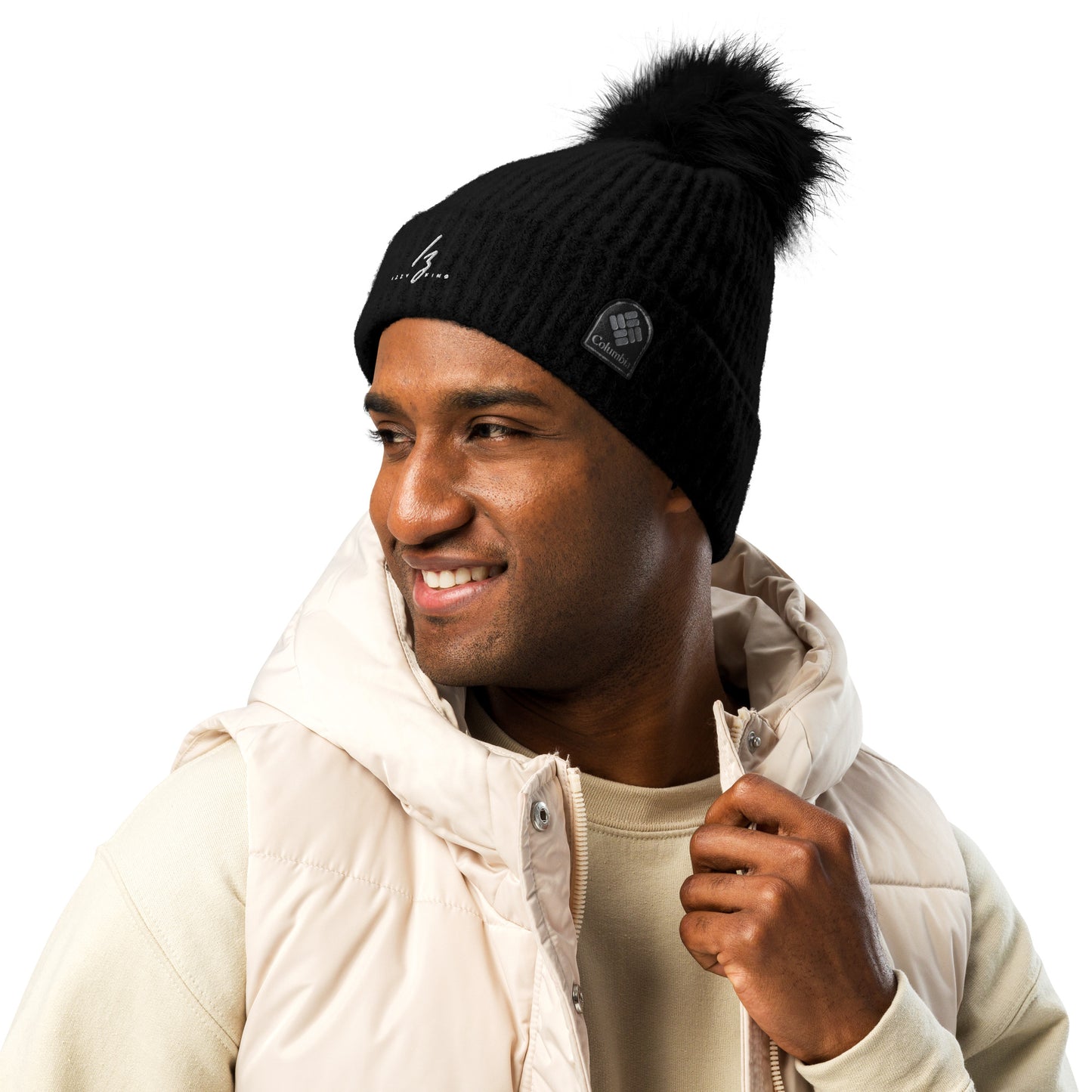 Izz Columbia pom-pom beanie